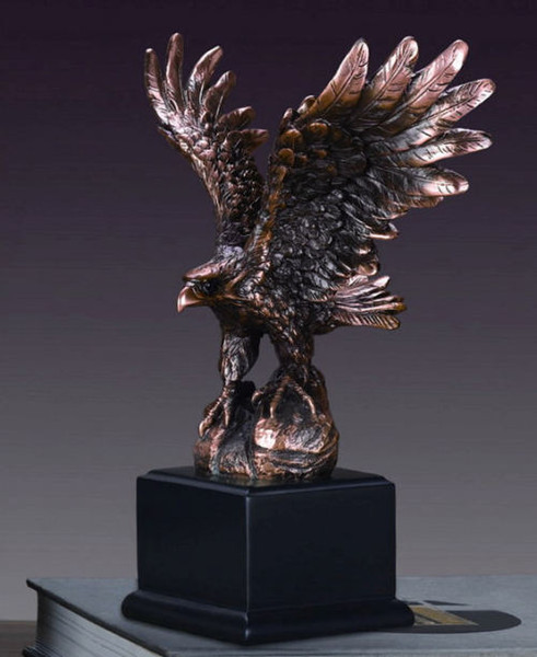 America Bald Eagle Bird Memorial Military Awards Trophy Figurines